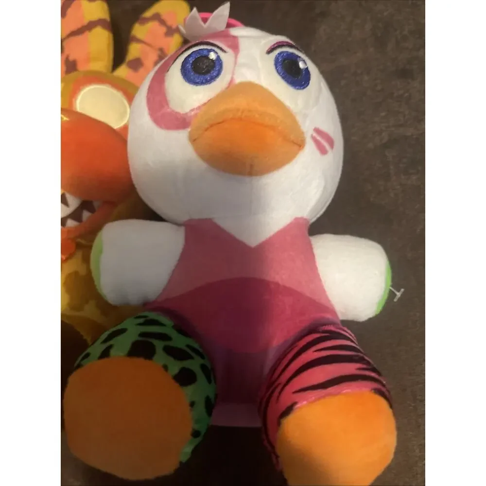Five Lights At Freddys Lot Plush Stuffed Animals Lot Of 3 FNAF Glamrock